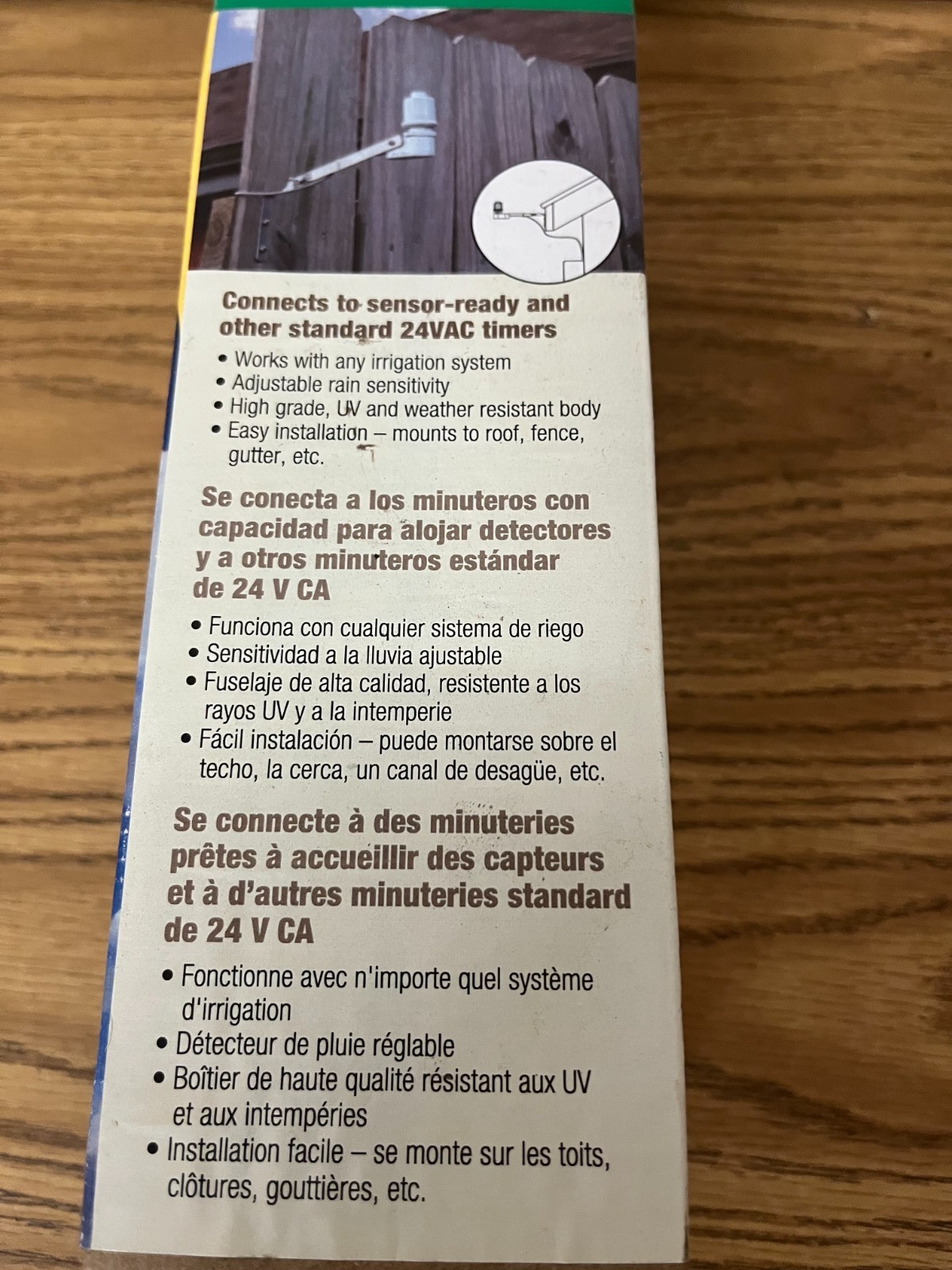 Rain bird RSDBEX - Wired Rain Sensor with Bracket Rain Shut-Off - New Open Box