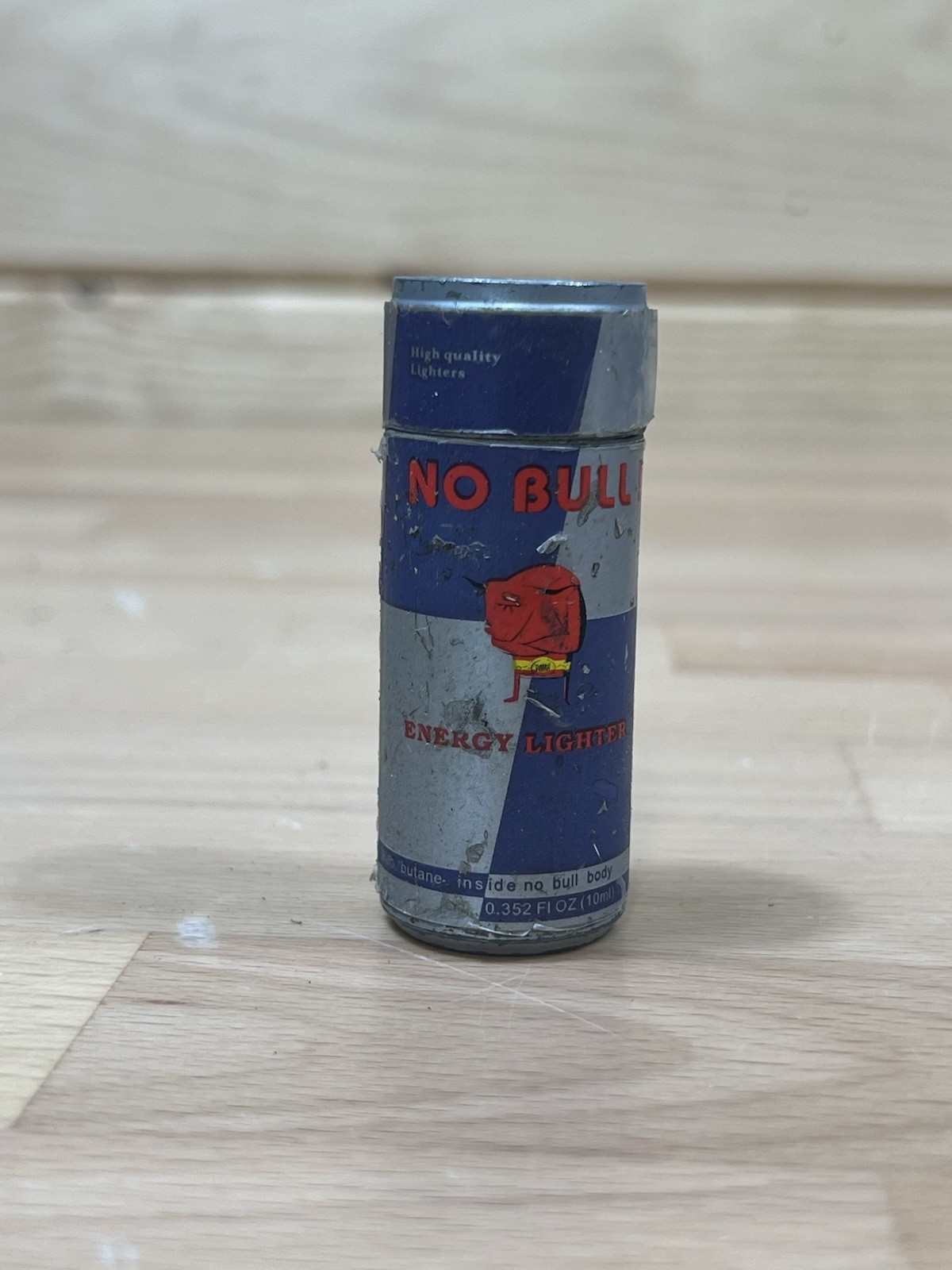 Novelty Butane Lighter No Bull Energy Drink Green Torch Flame Works