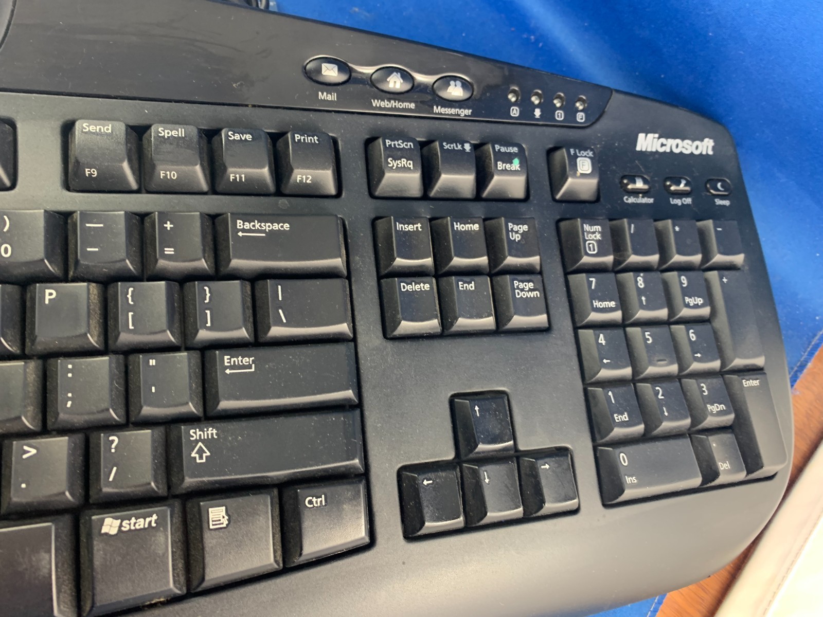 MICROSOFT Digital Media KEYBOARD USB Multimedia 1.0A Model 1031 Wired Black