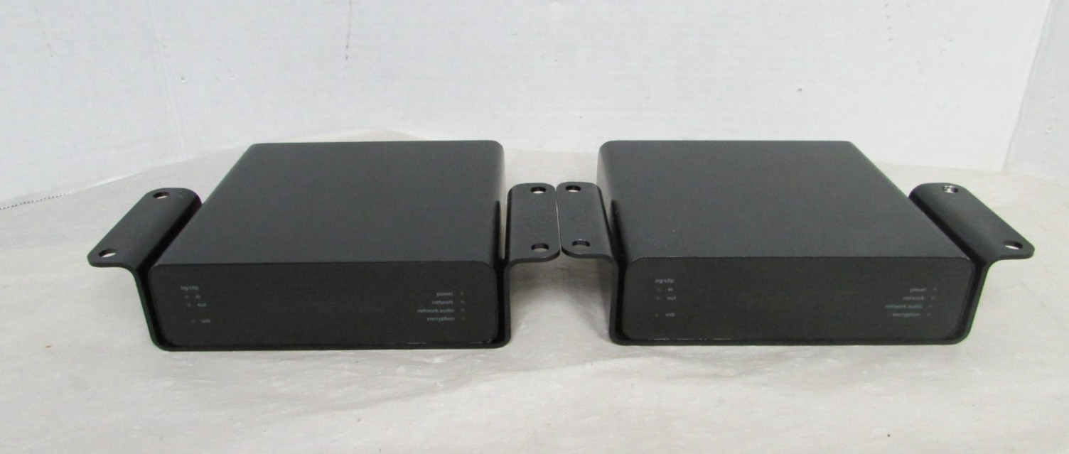 Shure ANIUSB-MATRIX Audio Network Interface w/Dante + Mounting Bracket LOT OF 2
