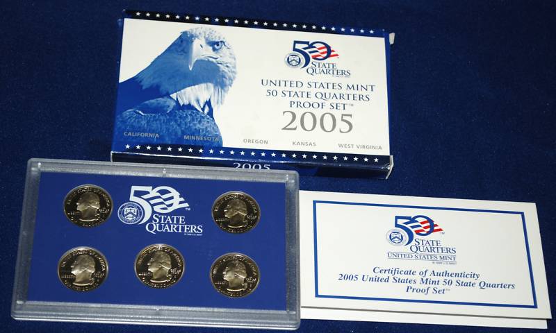2005 QUARTER Proof Set in original BLUE box