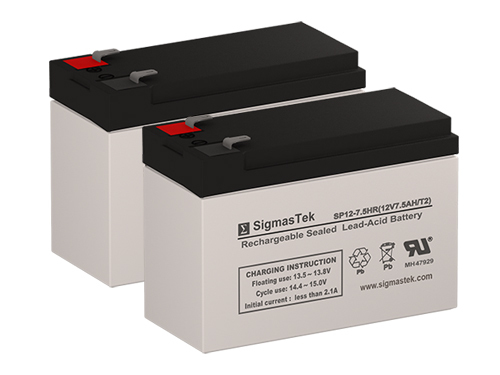 (2-PACK) APC Back-UPS Pro 1350VA BX1350M UPS Replacement Battery by SigmasTek