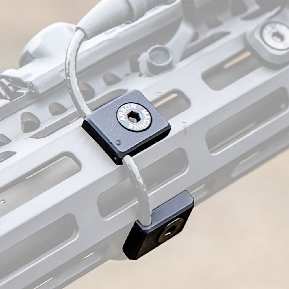 Flashlight MLOK Keymod Rail Cover Wire Guide System Cable Management Handguard
