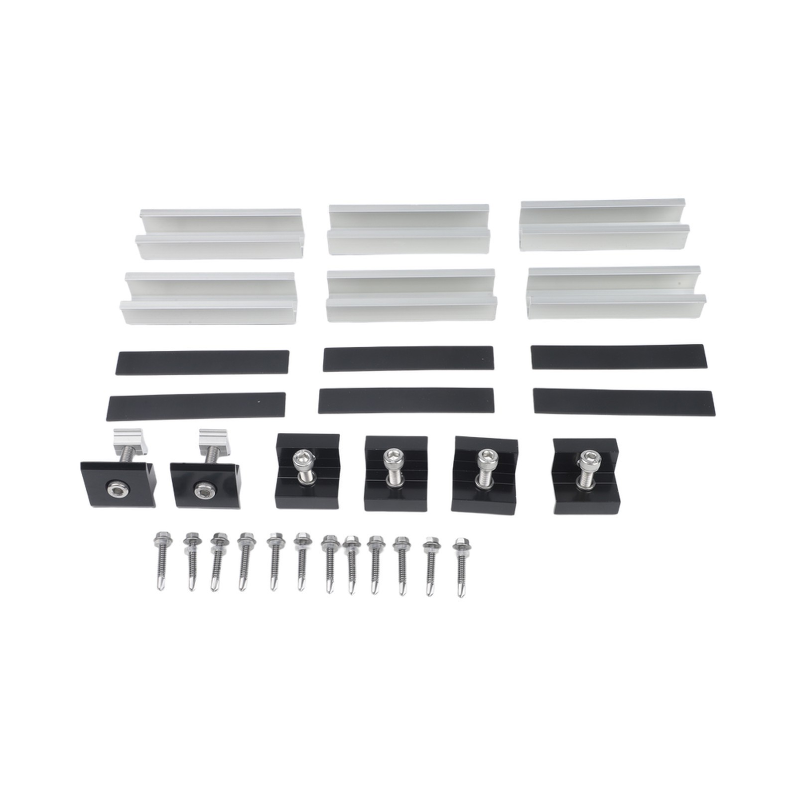 Solar Panel Mount Kit for Flat Roofs and Boats with Easy Grip and Secure Hold