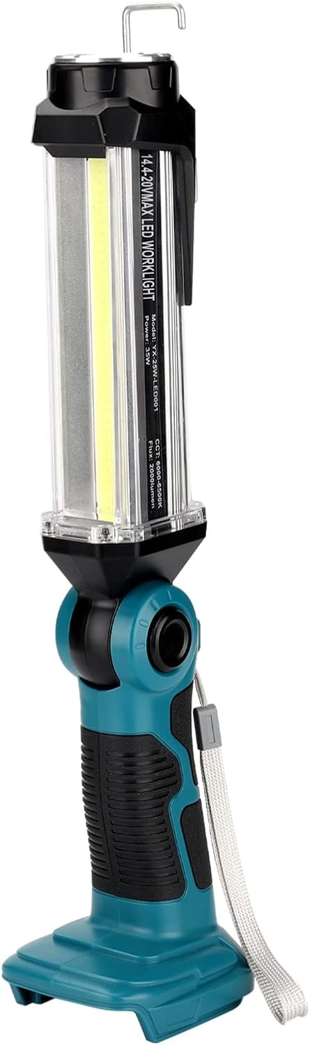 2000LM 35W LED Work Light for Makita 18V LXT Li-ion Battery Camping Flashlight