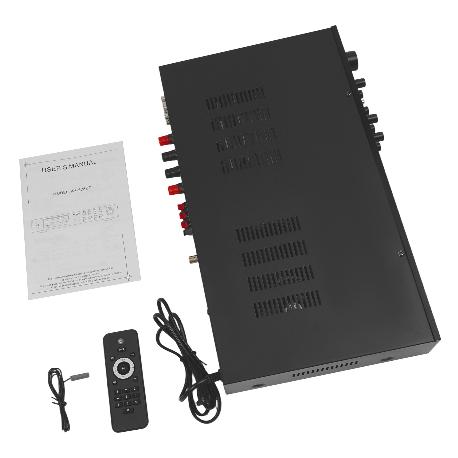 Bluetooth Amplifier, Audio Power Amplifier, Amplifier With Remote Control