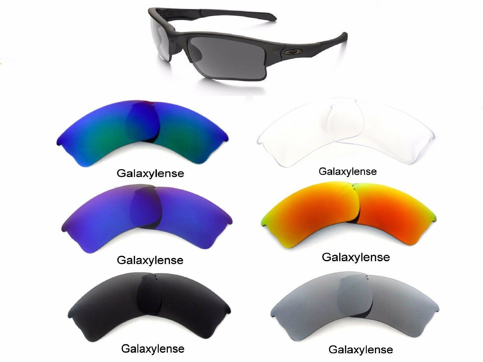 Galaxy Replacement Lenses For Oakley Quarter Jacket Sunglasses Multi-Selection