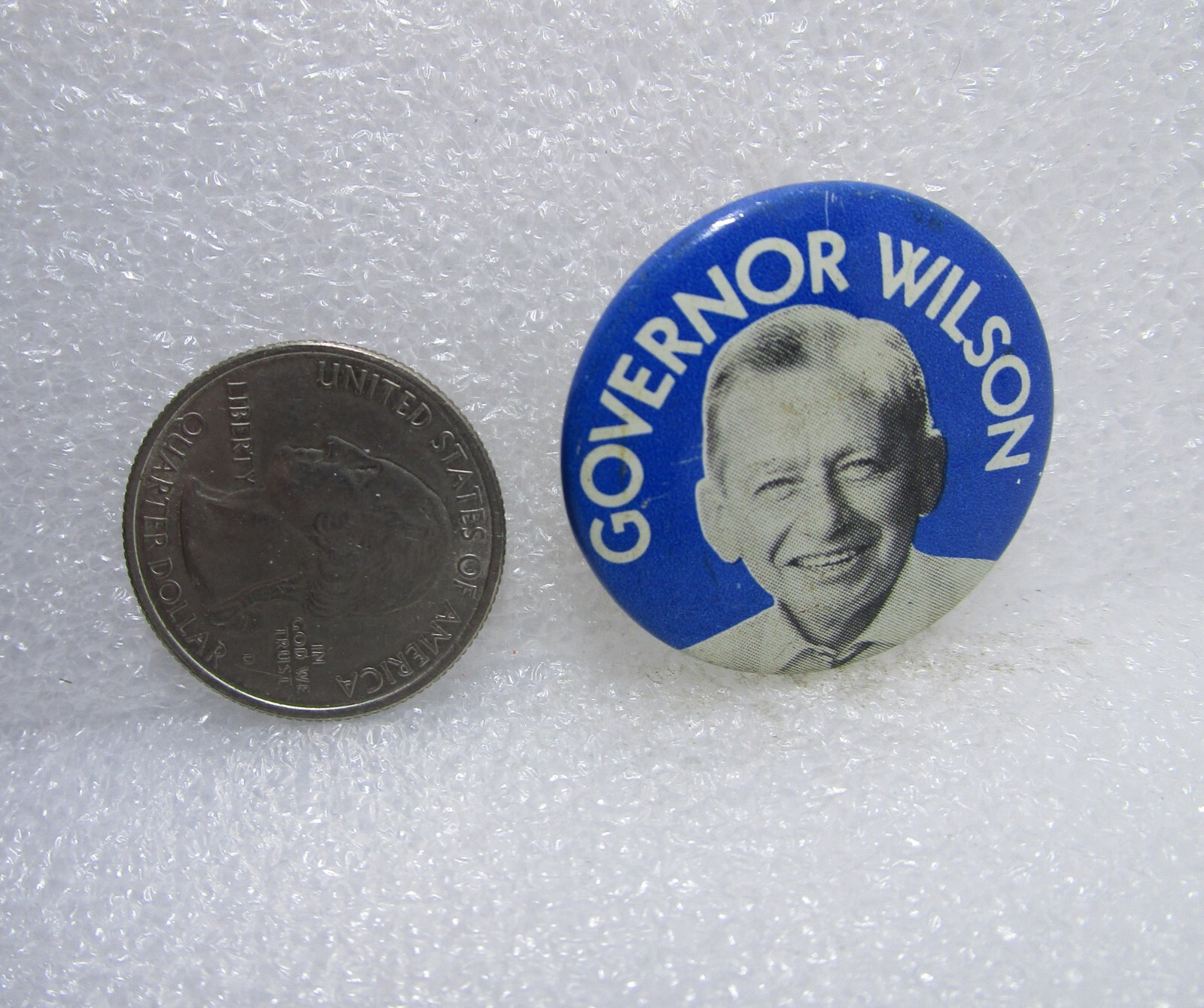 Governor Malcolm Wilson Button Pin