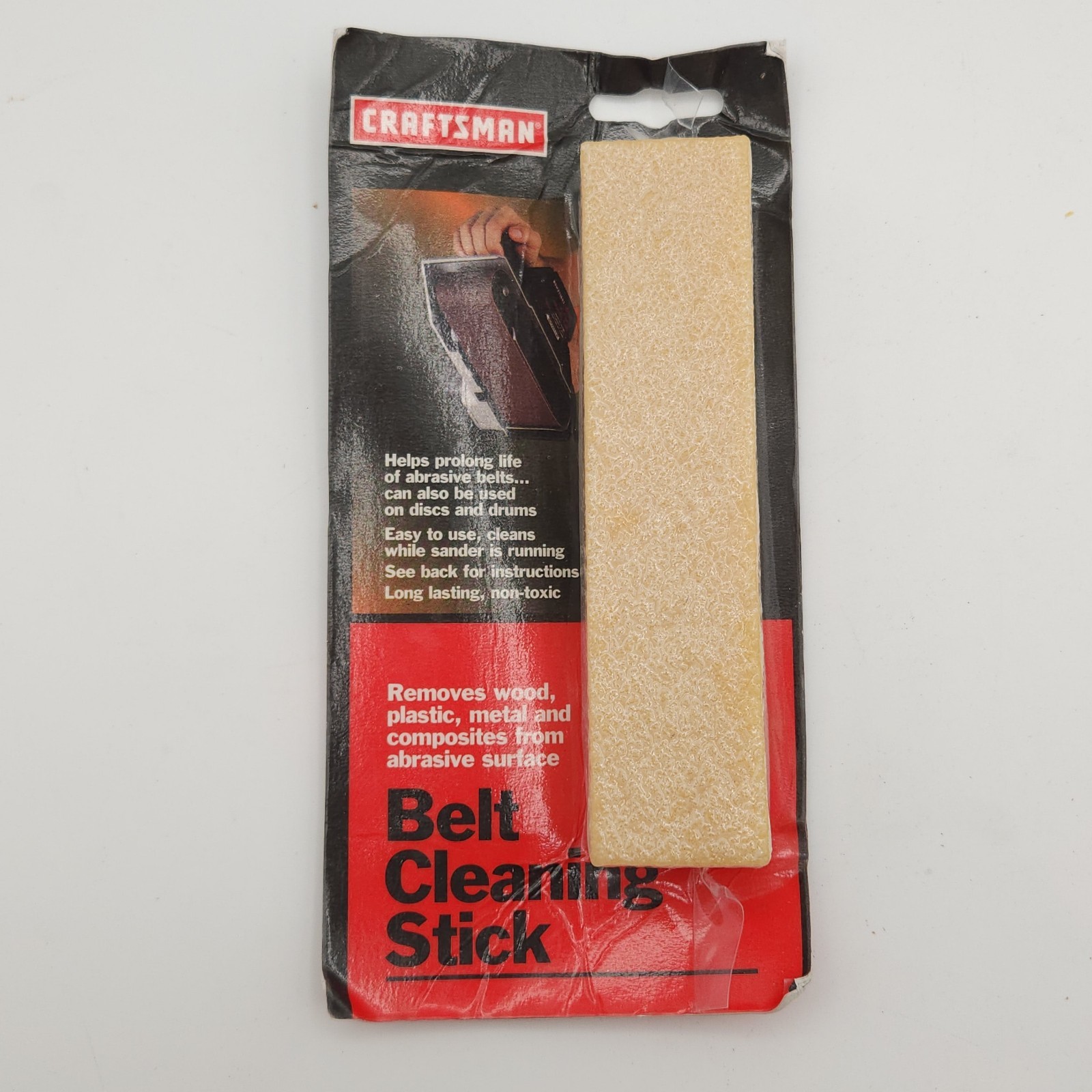 NOS Craftsman Belt Cleaning Stick #9-28000 Vintage Tool Abrasive Cleaner, Eraser