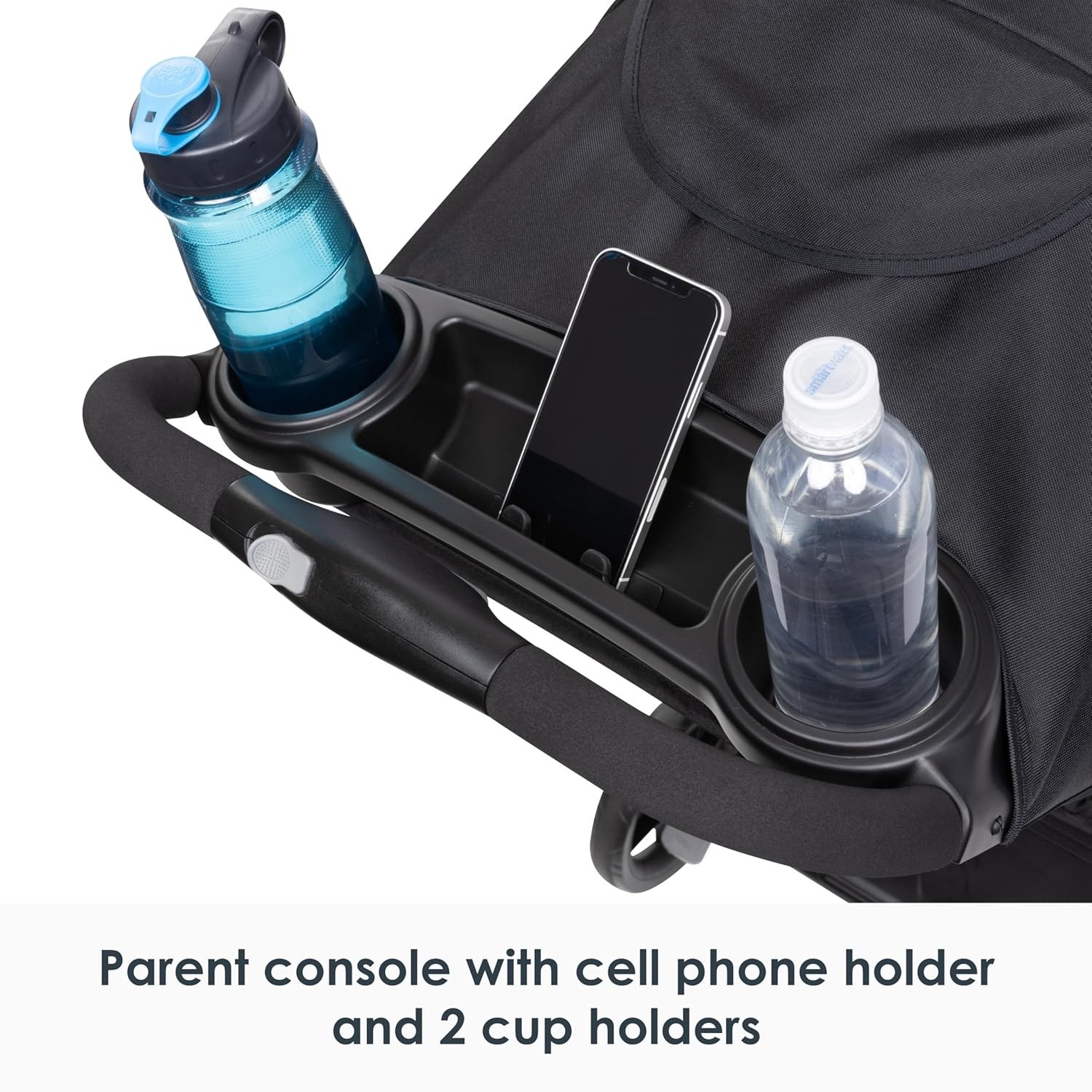 Sit N Stand Double Stroller Dash Black 5 Point Harness Adjustable Canopy