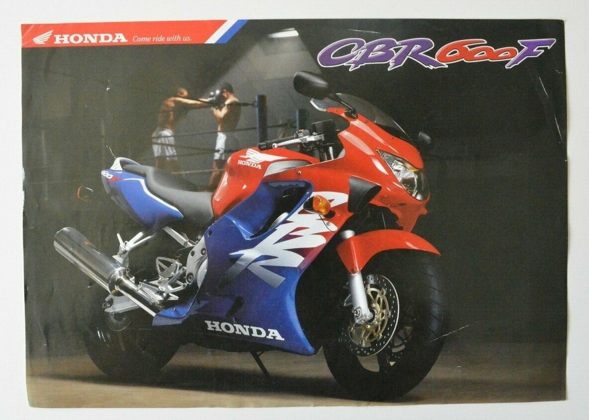 HONDA CBR600F 1999 dealer sheet brochure  English German Italian French