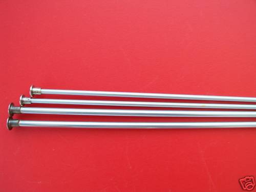 Single point aluminum  knitting needles, sizes 5, 8, 14" long, ok