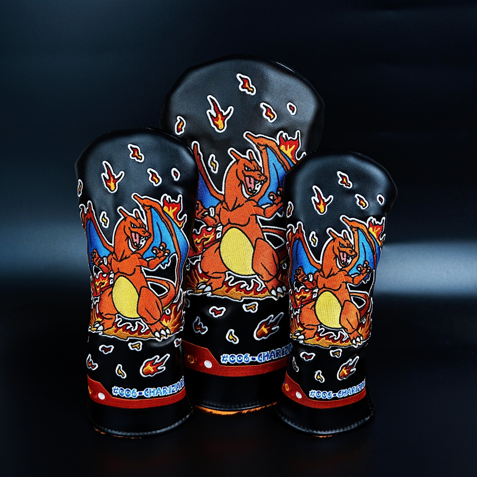 New Made in US Charizard Inspired Golf Driver/FW/Hybrid Headcover