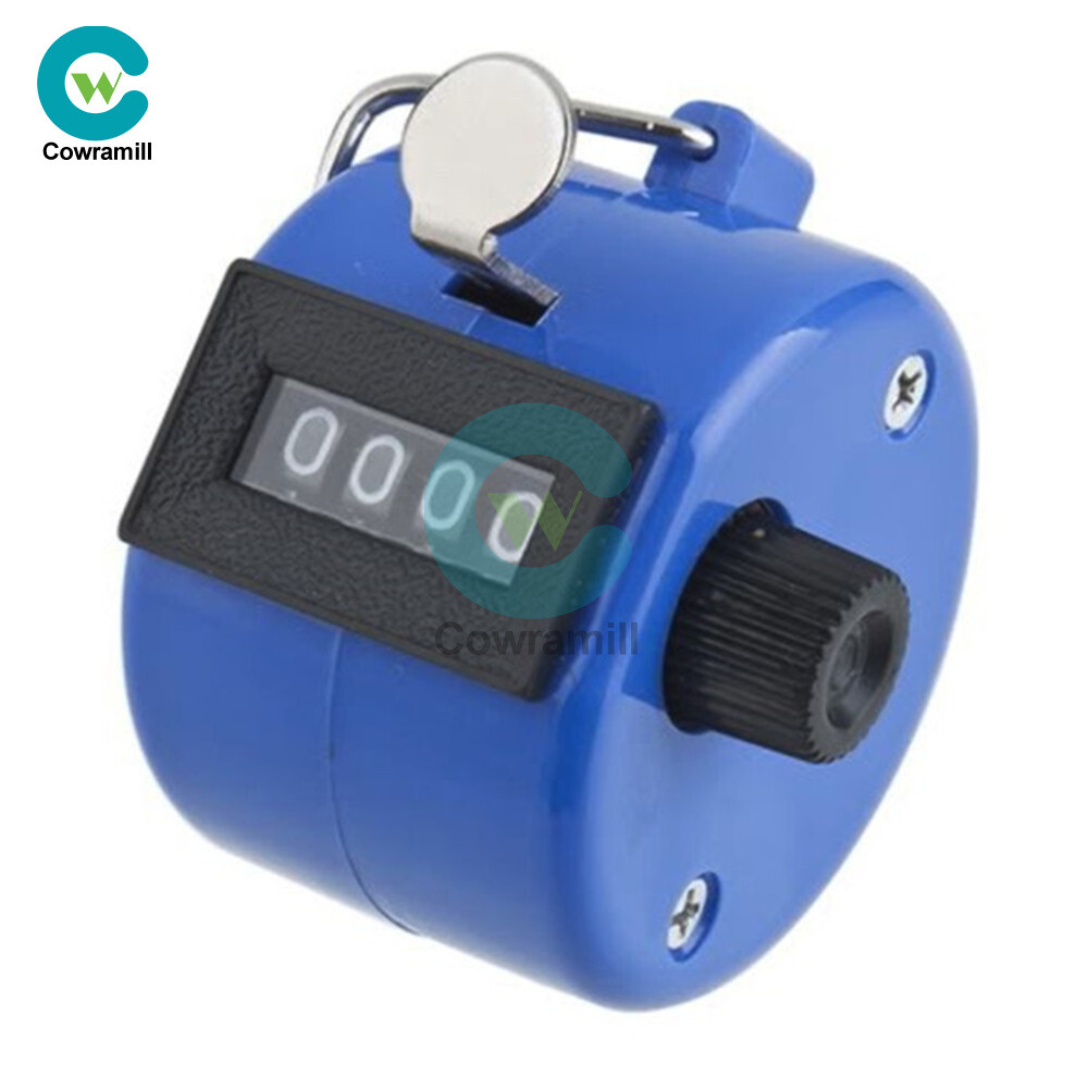 Handheld Mechanical Tally Counter Hand Held 4 Digit Counting Handy Convenient