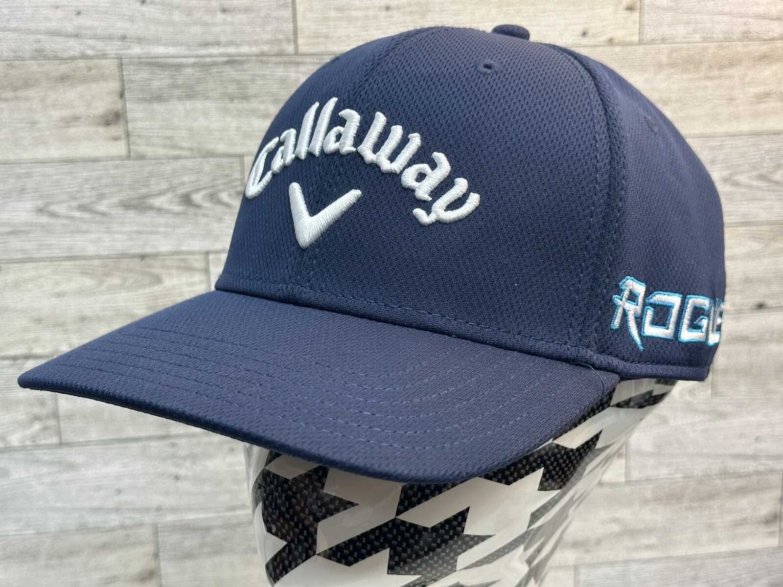 Callaway Rogue Odyssey Golf Flex Hat Cap - Navy Blue - Clean - AFlex - A Flex