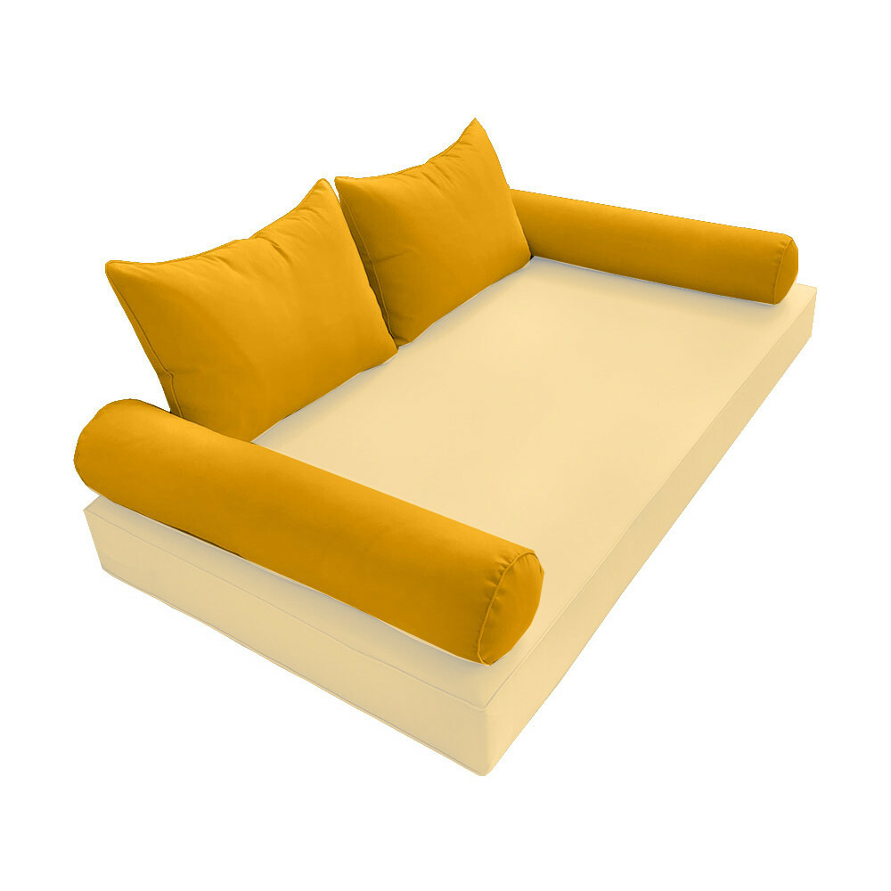 |SLIPCOVER ONLY| S4 Outdoor Bolster Backrest Pillow Cover Pipe Trim Queen AD108