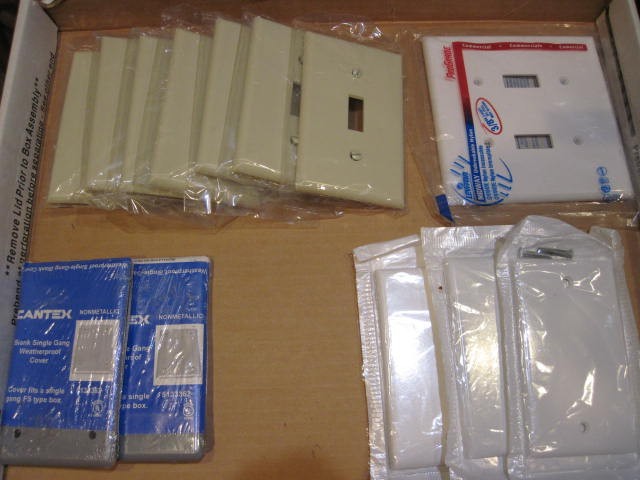 13 Random Switch Plate & Blank Covers - White Almond/ Gray / Electrical - Home