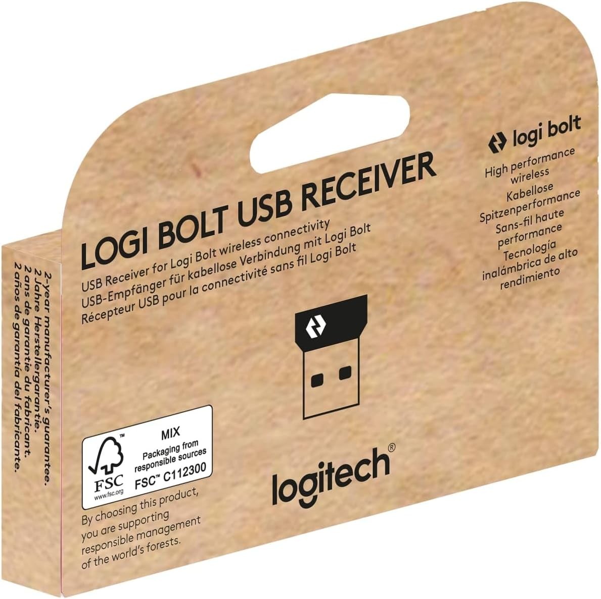 Logitech Logi Bolt USB A Wireless Receiver Dongle for Keyboards Mouse combos