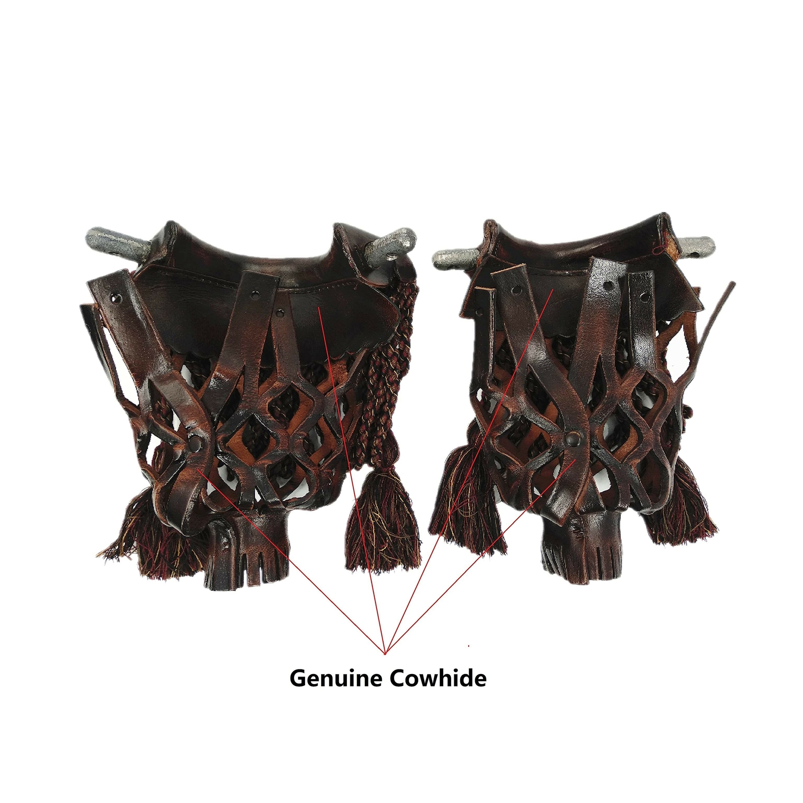 Pool Table Pockets Leather Billiard Pockets Made of Genuine Cowhide, with Fri...