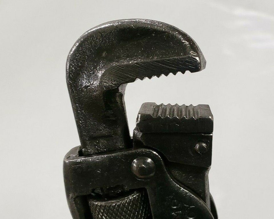 Vintage 8" Trimo Adjustable Pipe Wrench Size 8 Roxbury Mass. Drop Forged