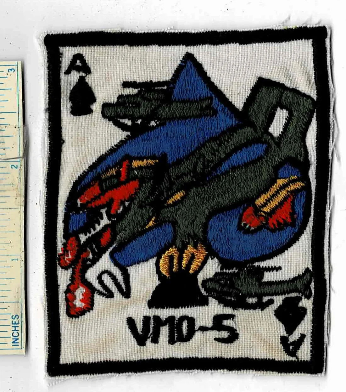 Vietnam War BLACK ACES VMO-5 Huey Helicopter & OV-10 Broncos USMC Patch Marines