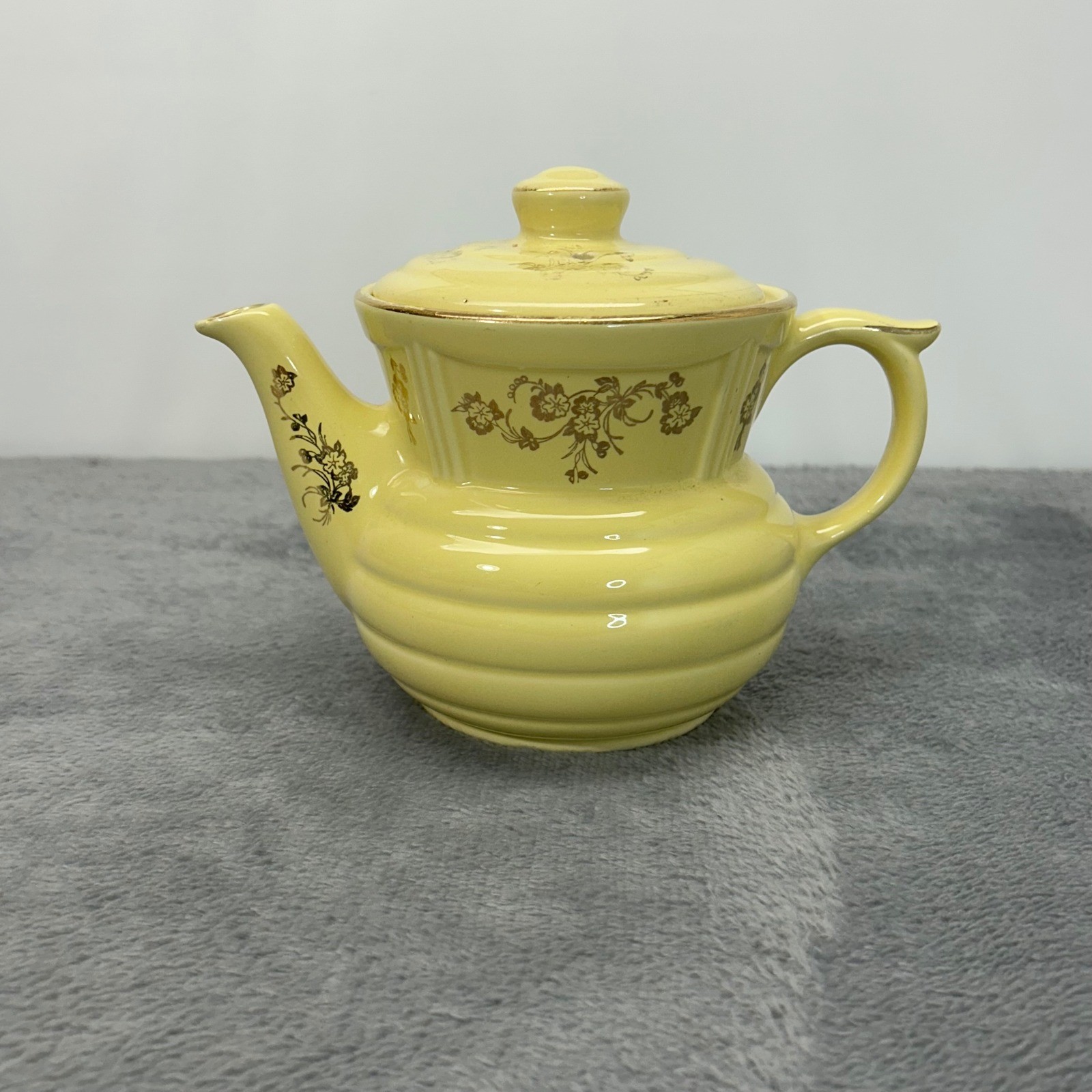 Vintage Enterprise Aluminum Co Drip-O-lator Yellow Ceramic Coffee Pot 3 Cup Set