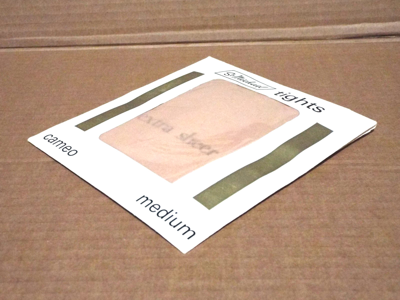 St Michael Extra Sheer 20 Denier Tights - Size Medium - Light Brown - New
