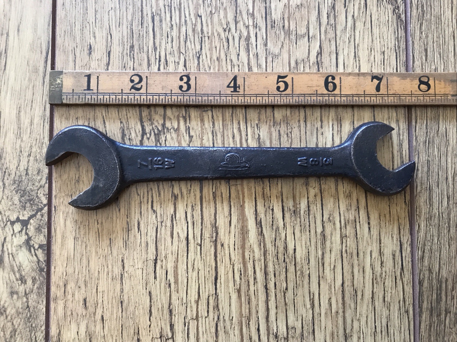 A Vintage Snail Brand 7/16” X 3/8” Whitworth Spanner Classic Car Tool.
