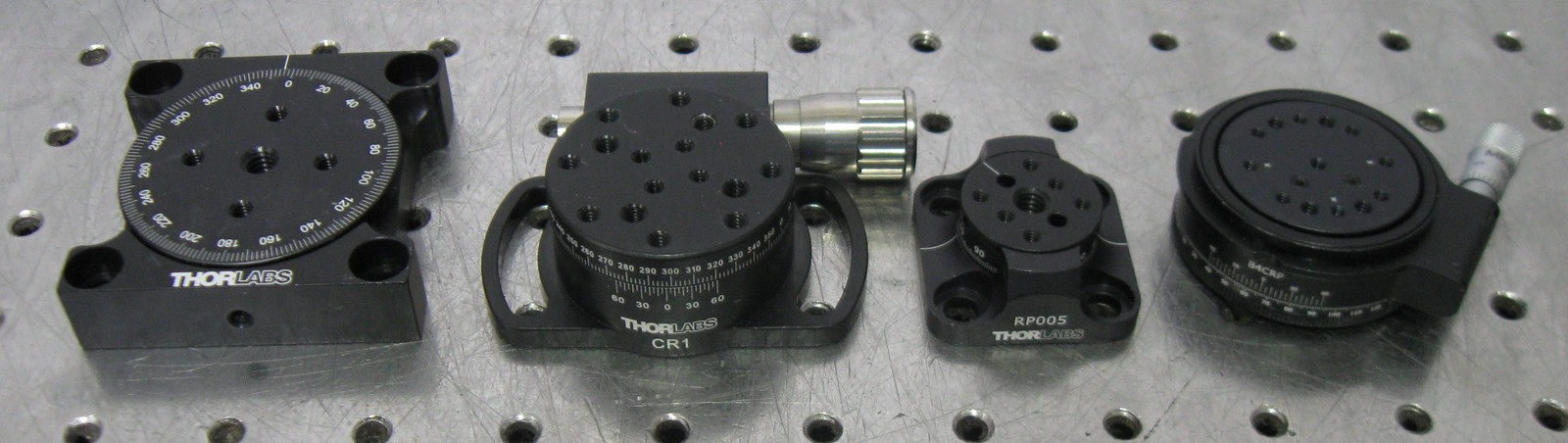 C2035bj Lot 4 Thorlabs Mini Rotary Optical Positioning Stage (CR1, RP005, B4CRP)