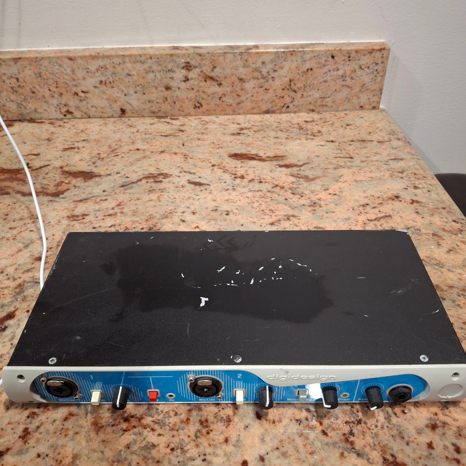 Digidesign Digi 001 PCI Audio Interface Blue Silver 2-Channel Preamp MIDI I/O
