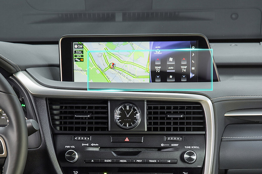 Crystal Clear Screen Protector for 2016 Lexus RX F Vehicle Navigation