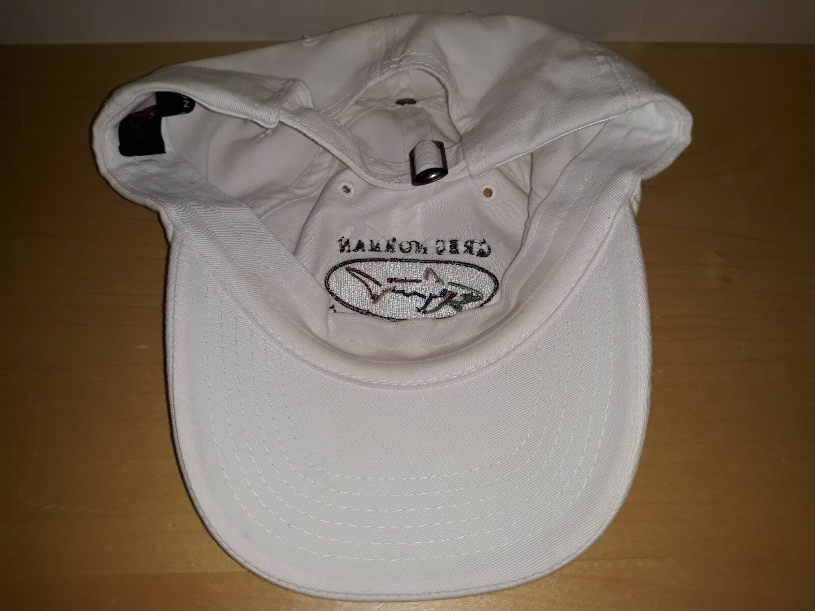 Greg Norman Golf Course Design Shark Logo Golfer Baseball Cap Buckle Adjustable