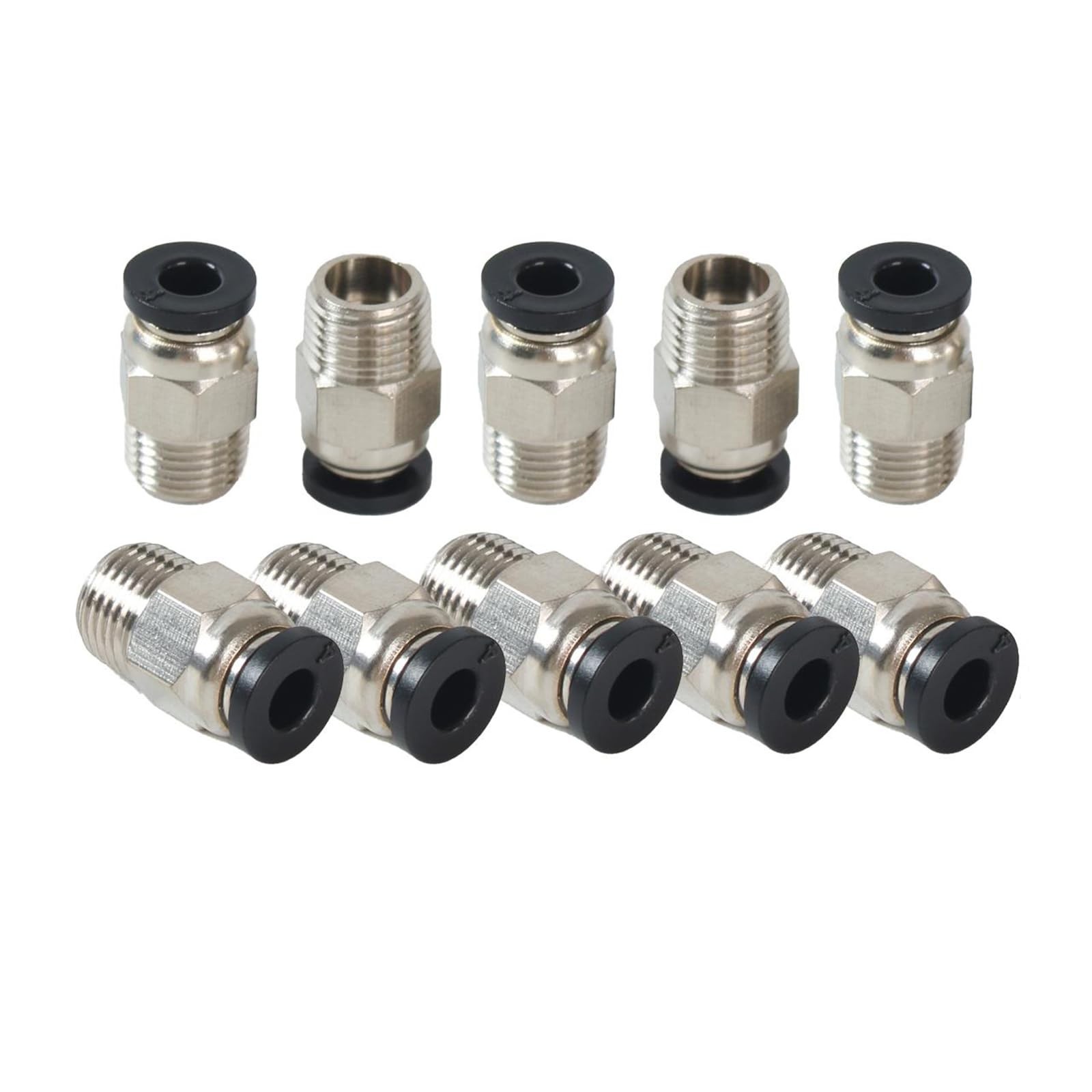 10 PCS PC4M10 Bowden Tube Coupler Male Straight Pneumatic Connector Fits E3D