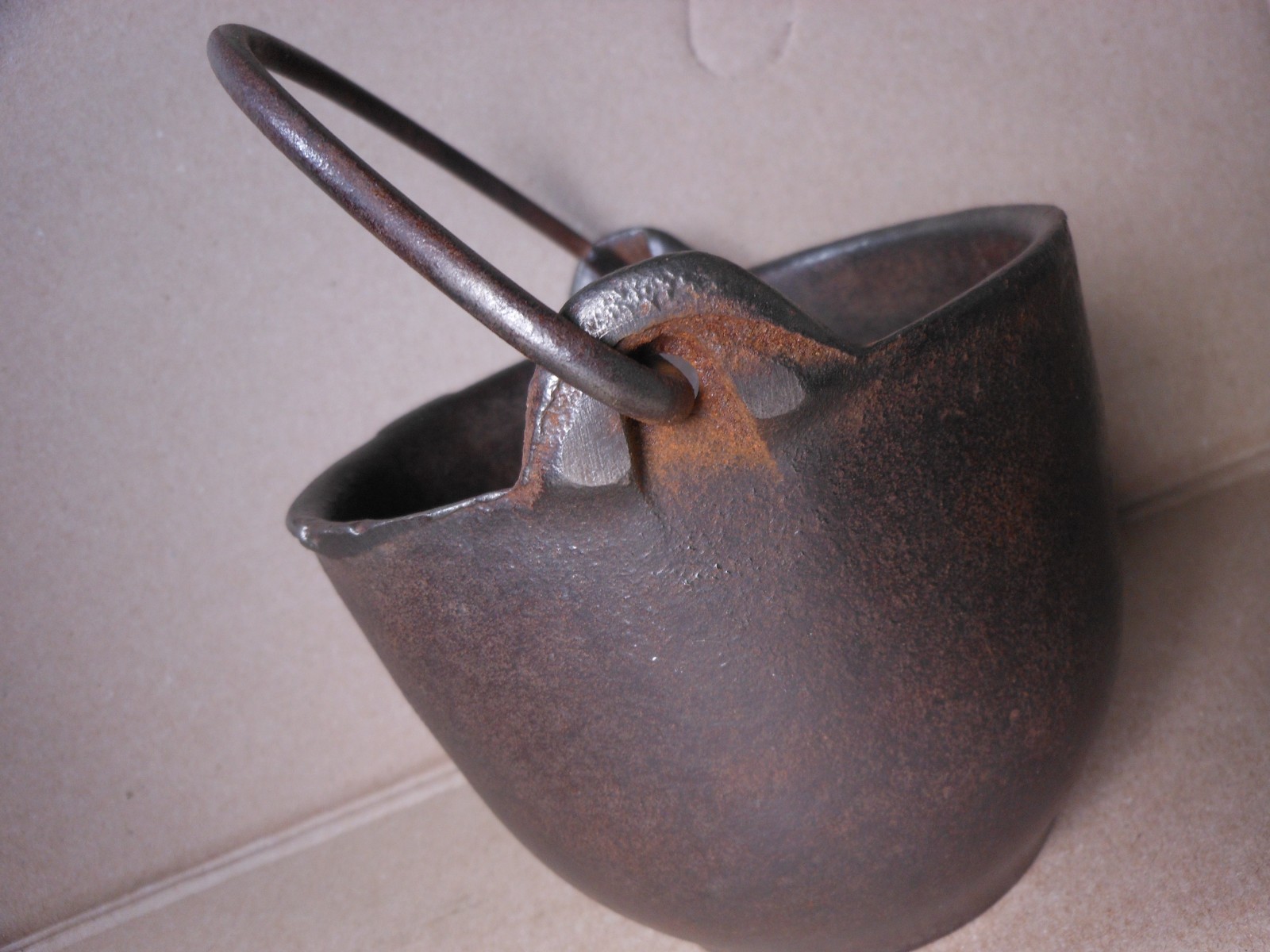 Antique Eclipse St. Louis Cast Iron Lead Smelting Pot #5