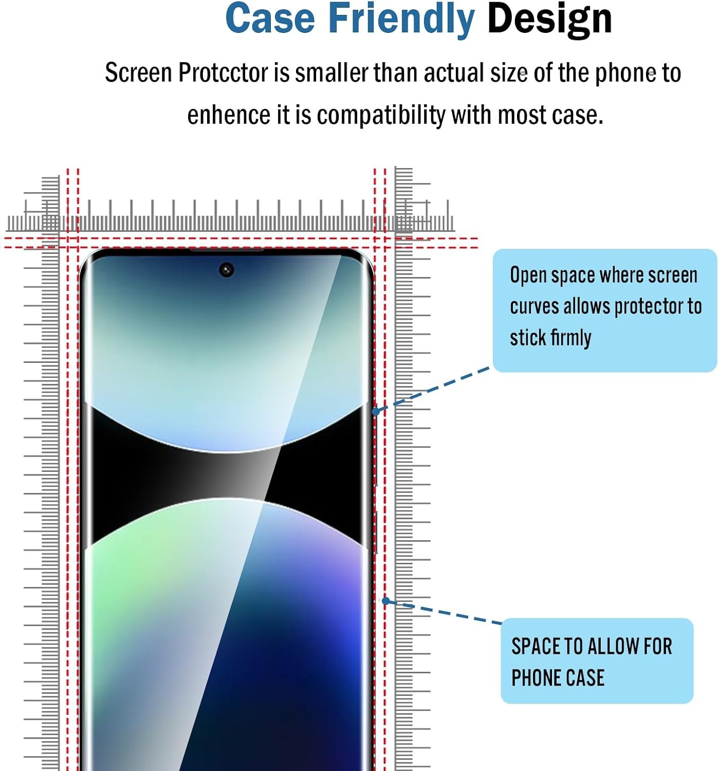 2+2 Pack 3D Screen Protector for Redmi Note 14 Pro Plus 5G Tempered Glass