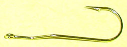 Tru Turn 888ZS-10 Gold Aberdeen Baby Brute Hooks Size 10 7CT