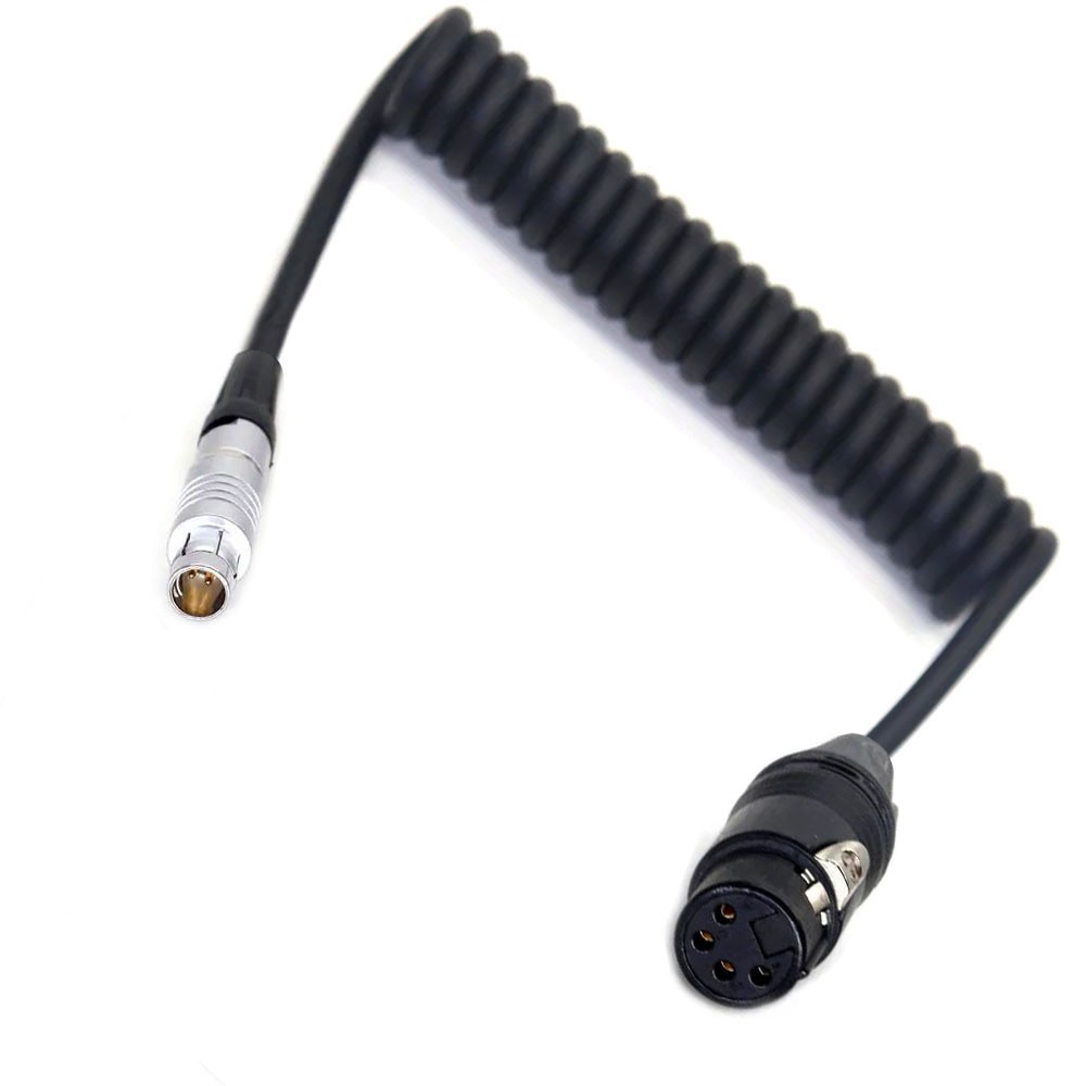 RS Fischer 3 Pin to XLR 4 Pin Monitor Power Cable for Sony ARRI Alexa Camera