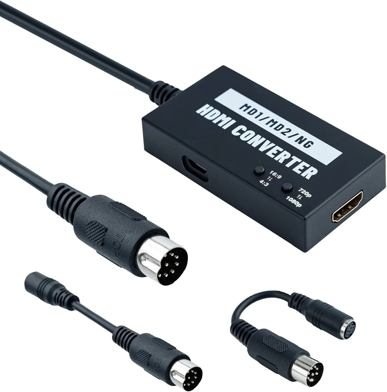 HDMI Adapter for Sega Genesis Model 1/2/3 for HDTV, Multifunctional Video Conver