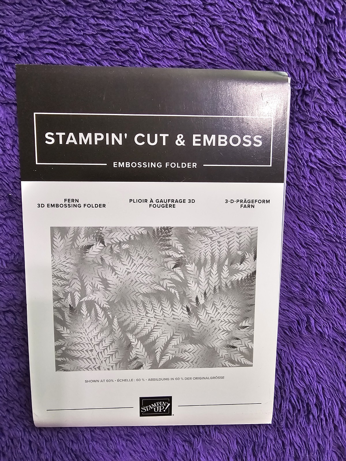 Stampin' Up! Fern 3D Embossing Folder + Surprise Bonus New