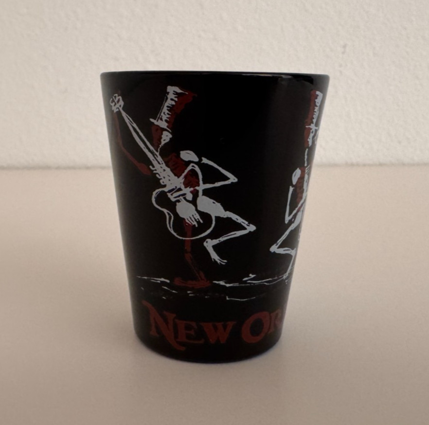 New Orleans Voodoo Painted Shot Glass
