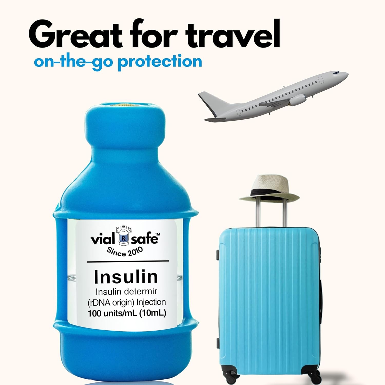 Insulin Vial Protector Case | Secure Insulin Bottle Protector & Cover for 10mL V