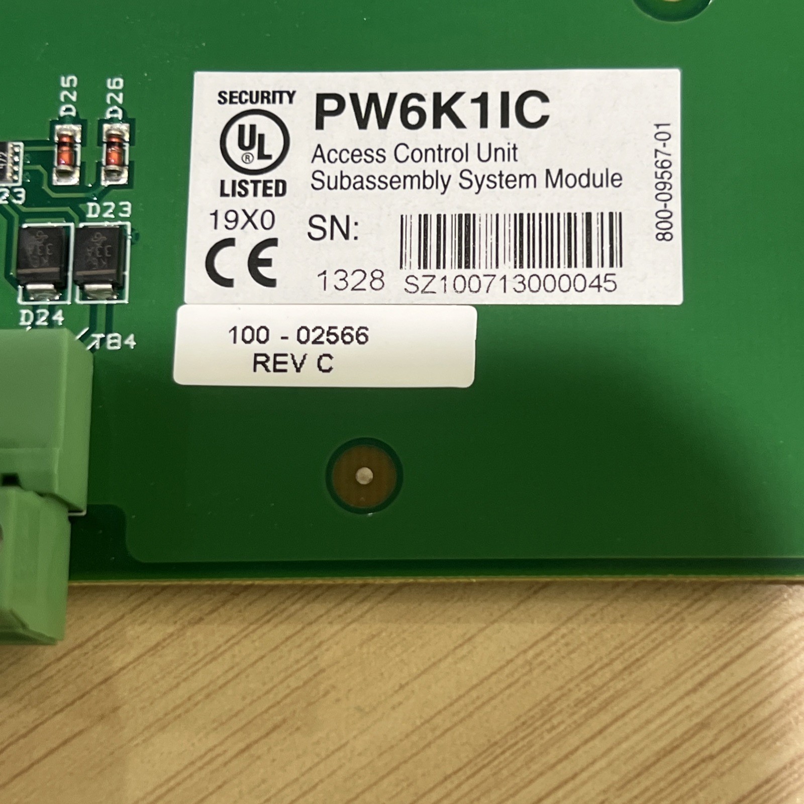 Honeywell PW6K1IC PW-6000 Series Intelligent Controller Boad Rev C