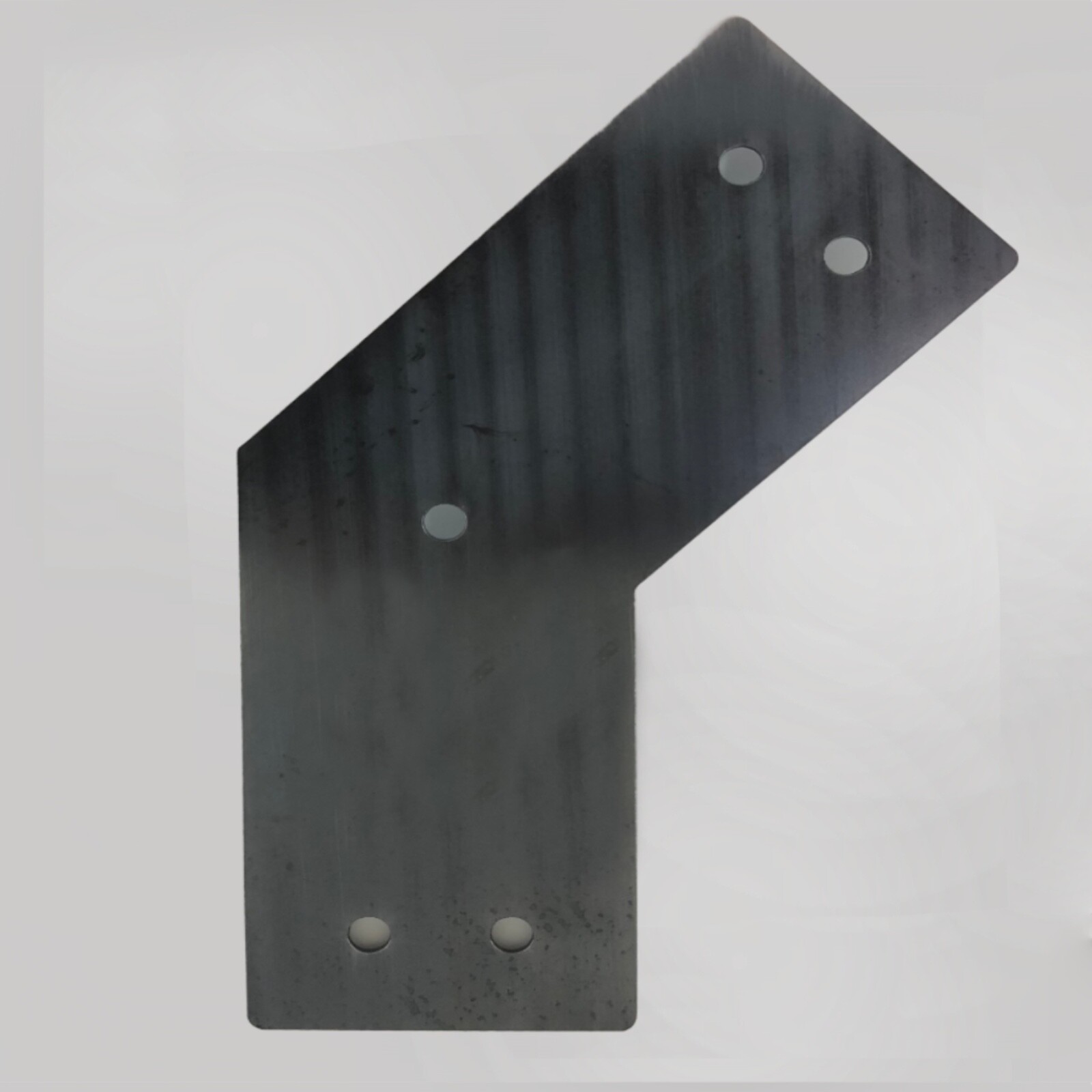 PostHugger™ Bent & Flat Knee Brackets For 6x6 Posts | 1/8" Thick 45 Degree Angle