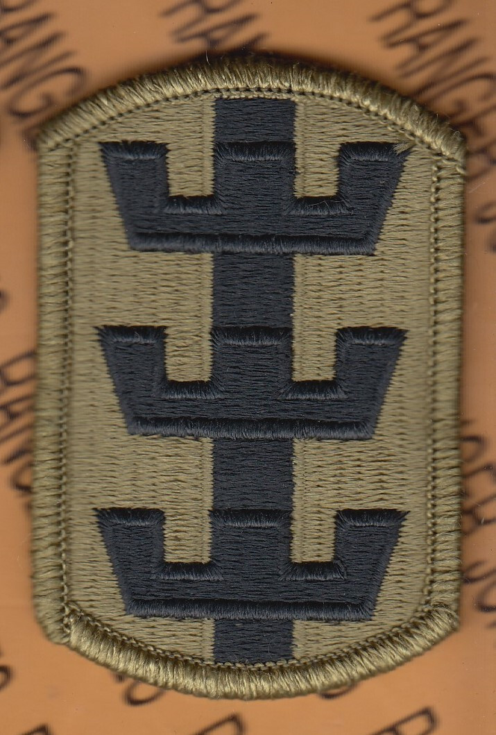 US Army 130th Engineer Brigade ~3" OCP w/ HOOK uniform shoulder patch m/e