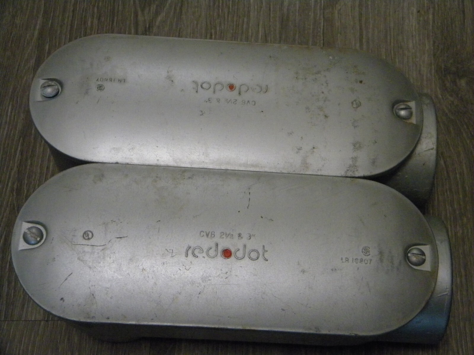 Lot of  2 - Red Dot 3" LB Used Scuffed up Need Painting? See Pictures.