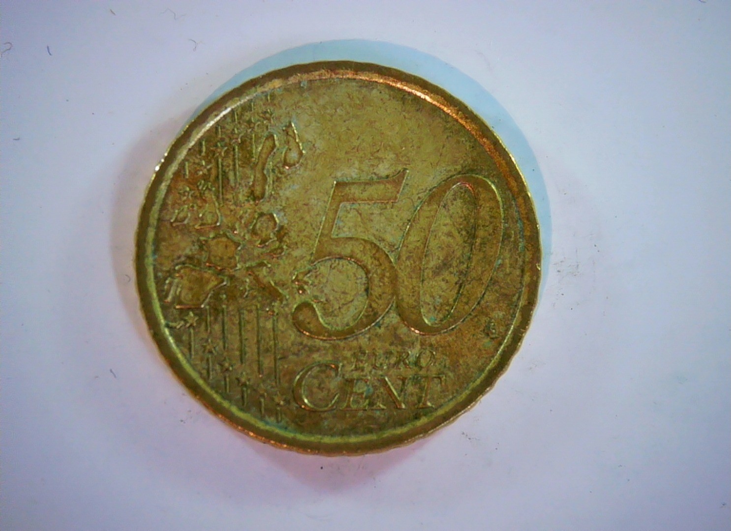 Italy 2002 50 Cents Italian Euro coinage (50 cent, Colosseum reverse) Coin