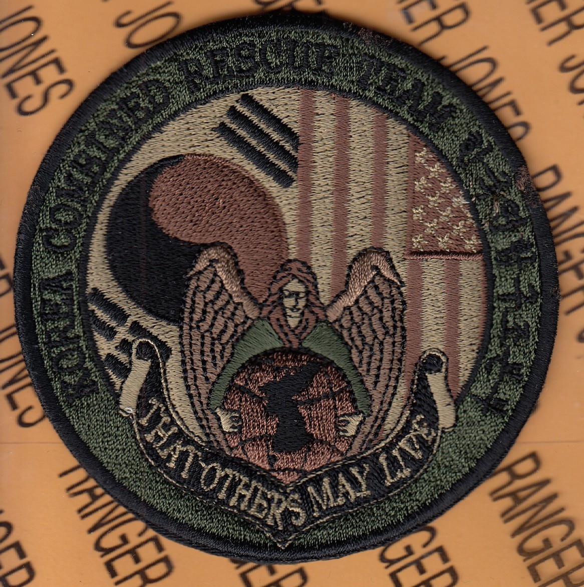 USAF Air Force AFSOC Korea Combined Rescue Team PJ Para ~3.75" patch OCP No Hook
