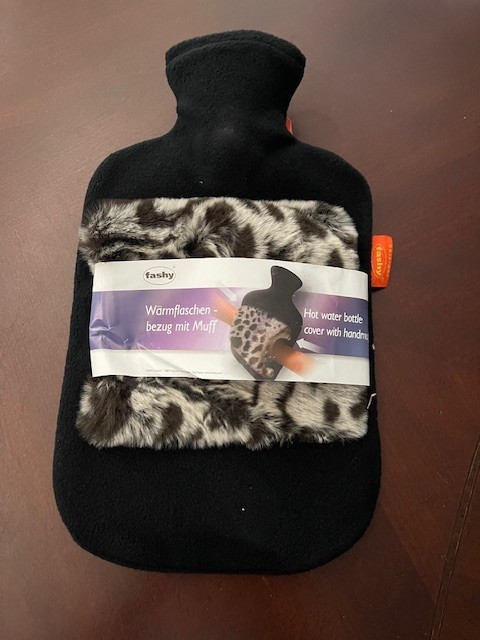 Fashy Hot Water Bottle & Cover/w Muff great for Arthritis and pain - new