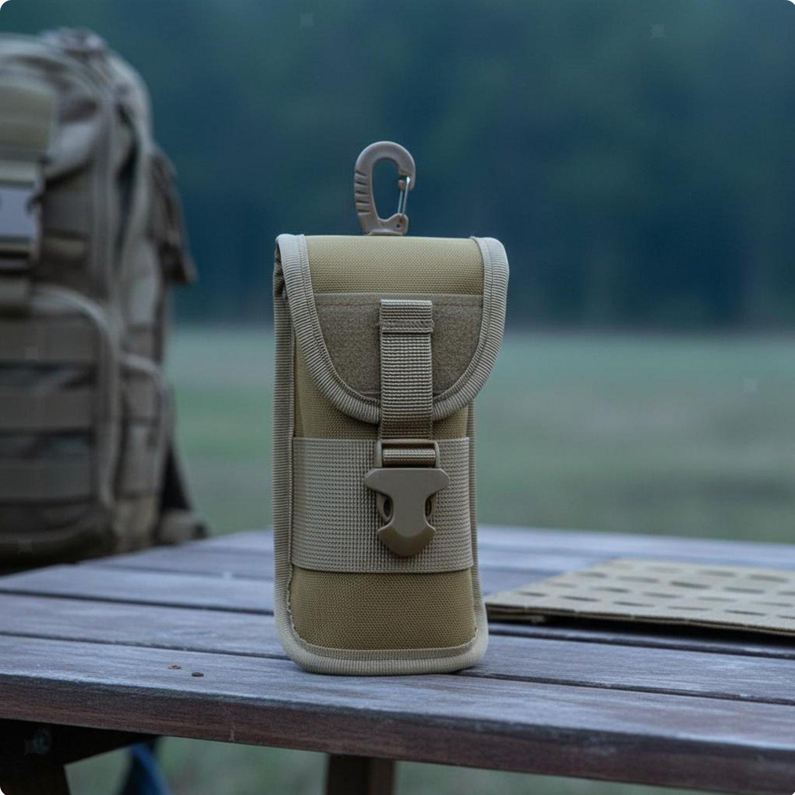 Portable Flashlight Pouch Wear-Resistant MOLLE Utility Pouch Heavy Duty for
