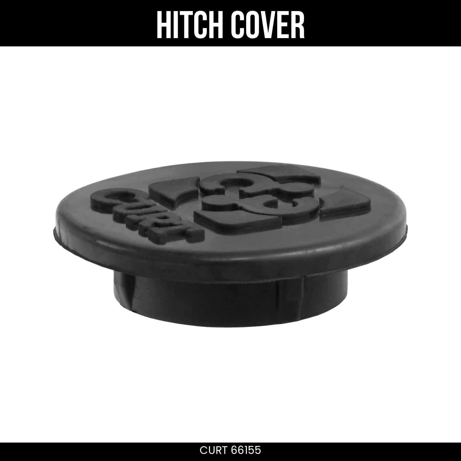 CURT Black Rubber Gooseneck Hitch Cover Replacement Part 66155